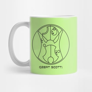 Great Scott! - Circular Gallifreyan 2 Mug